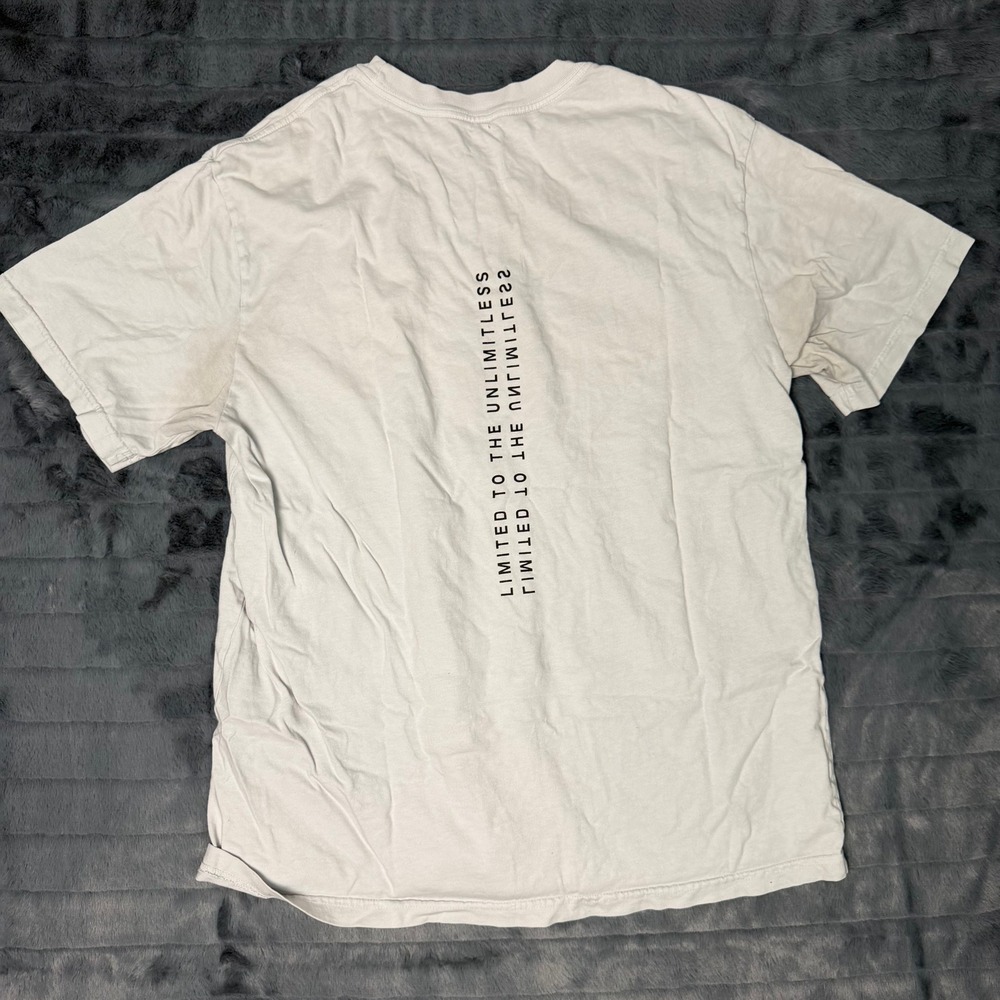 Rawgear Graphic T-Shirt Mens Large Light Grey RG Logo Limited To The Unlimitless - Picture 7 of 10